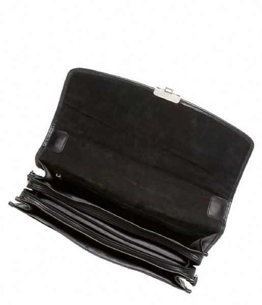 Castelijn & Beerens Laptop Shoulder Bag Verona Document Laptop Bag 15.6 inch zwart
